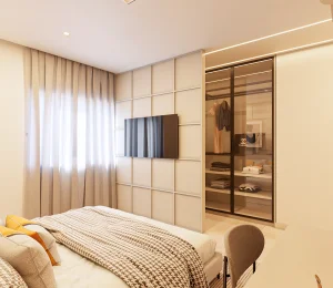 3 Suítes - Final 05 - Quarto Master com Closet